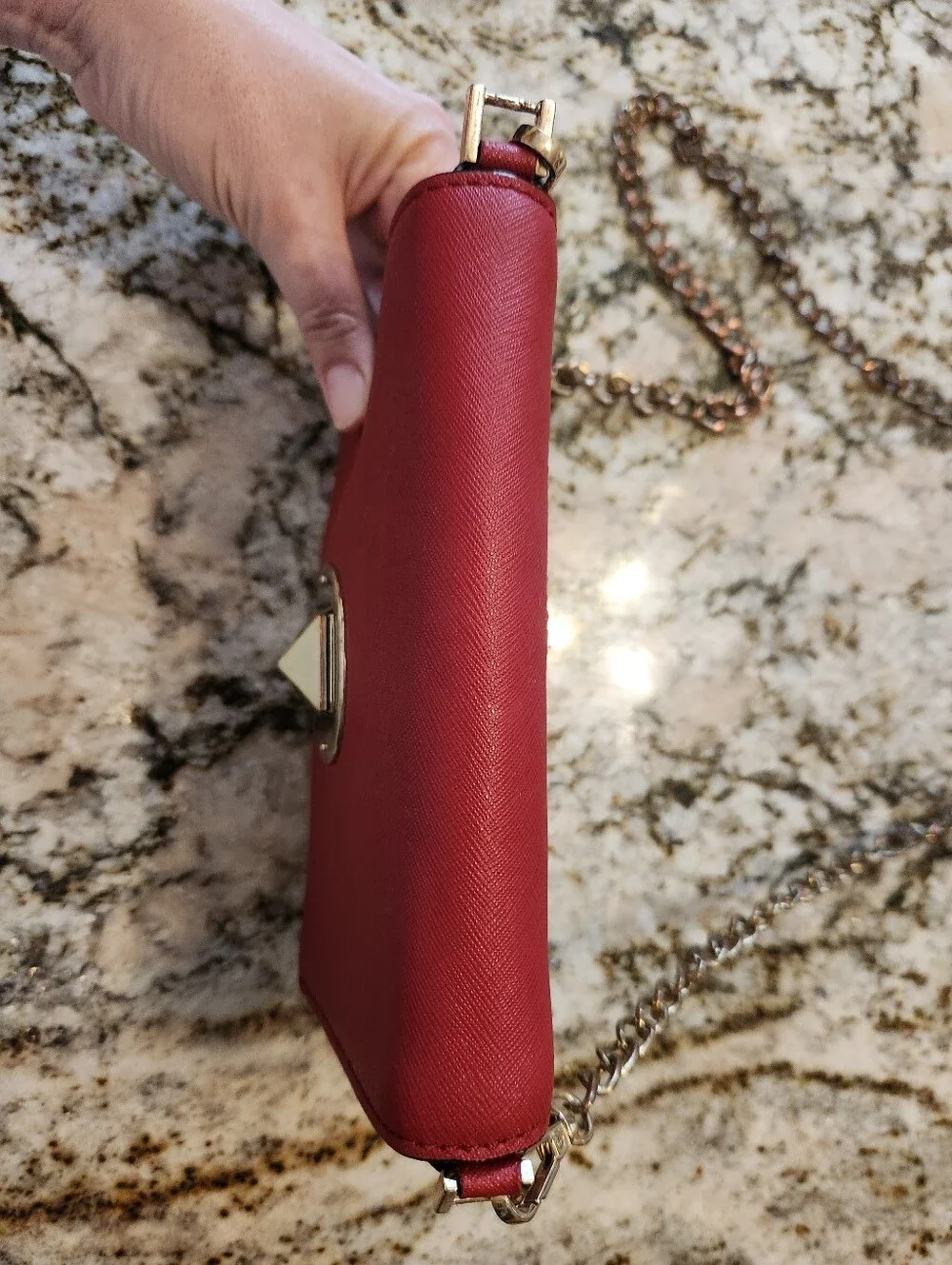 Kate Spade New York Newbury Lane Sally Crossbody Red, Saffiano Leather EUC Purse